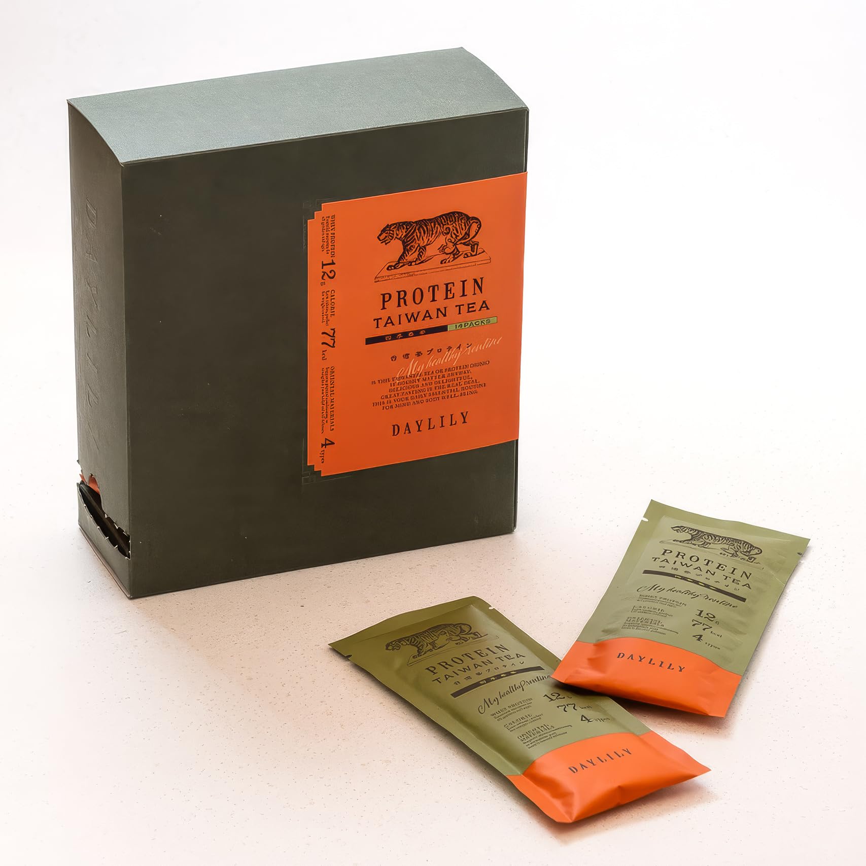 Amazon | DAYLILY デイリリー 台湾茶プロテイン 甘くない 砂糖不使用